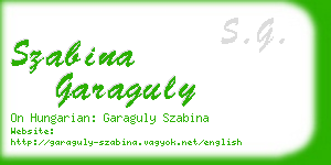 szabina garaguly business card